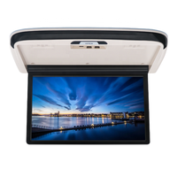 Écran de voiture HD 15,6 pouces OEM, affichage Android, pliable manuellement, télévision de plafond de voiture, tactile, WIFI, GPS/USB, moniteur de toit de voiture pour camping-car, SUV