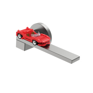 <span class=keywords><strong>Maniglia</strong></span> per <span class=keywords><strong>porta</strong></span> ISILINE in nichel nero spazzolato con base a blocco e rozetta rotonda per camera da letto dei bambini - Product Image 2
