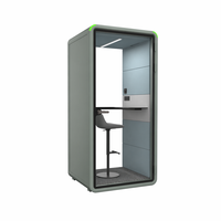 Cabine de studio vocal intérieure, cabine téléphonique insonorisée personnalisable, pod de réunion pour bureau