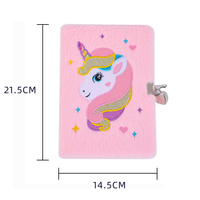 Cuaderno Unicornio Estampado A5 de GF New Trends, Diario de Escritura con Candado para Estudiantes de Primaria, Regalo para Niñas
