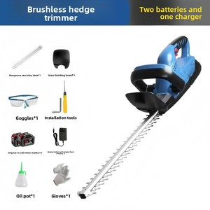 21V Cordless Hedge Trimmer 22 Inch Dual Action Blade <strong>Electric</strong> Bush <strong>Cutter</strong> with 2 Batteries for Garden Landscaping - Product Image 5