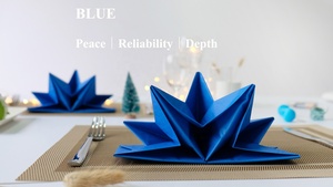 <span class=keywords><strong>Tovaglioli</strong></span> di Carta Pre-Piegati a <span class=keywords><strong>Forma</strong></span> di Stella di Alta Qualità Ecologici Colore Melanzana - Product Image 3