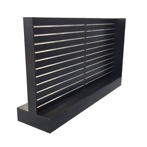 Thiết Kế Mới Bằng Gỗ Quay Slatwall Panel Cube Với Castor 4 Side Shop Bán Lẻ Quay Slatwall Tháp Cho Cửa Hàng Bán Lẻ Hiển Thị - Product Image 1