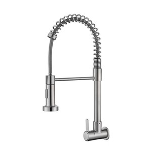 Grifo <span class=keywords><strong>de</strong></span> <span class=keywords><strong>Cocina</strong></span> Montado en la <span class=keywords><strong>Pared</strong></span>, Grifo <span class=keywords><strong>de</strong></span> Acero Inoxidable para <span class=keywords><strong>Cocina</strong></span> Gourmet, Grifo <span class=keywords><strong>de</strong></span> <span class=keywords><strong>Cocina</strong></span> Flexible con Resorte Extraíble - Product Image 1