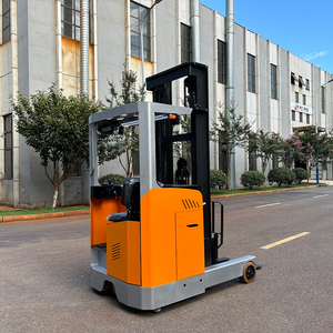 Carretilla elevadora de almacenamiento vertical eléctrica compacta alimentada por baterí<span class=keywords><strong>a</strong></span> de operación sentada - Product Image 5