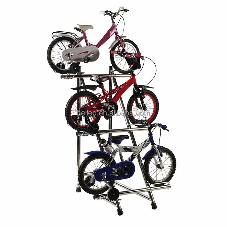 Estante de almacenamiento para bicicleta de montaña, estante de exhibición personalizado para bicicleta de 2, 3, 4 y 5 niveles
