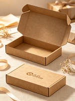 Boîte d'expédition en carton ondulé blanc haut de gamme recyclable, personnalisable avec logo imprimé, emballage écologique pour e-commerce, boîte cadeau Anhui
