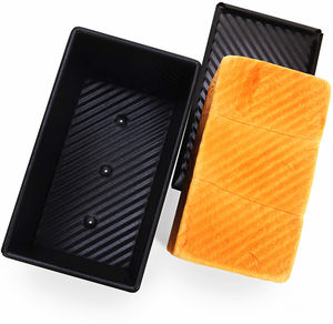 Moldes Para Pan Cuadrados Pequenos Molde Hogaza De Tamano 7X3 Antiadherente Grande Sarten Y Caja Tostadas Braad Frances - Product Image 2