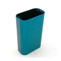 Boîtier en aluminium anodisé extrudé de couleur turquoise, coins arrondis, pour batterie externe portable, module électronique, coque de protection