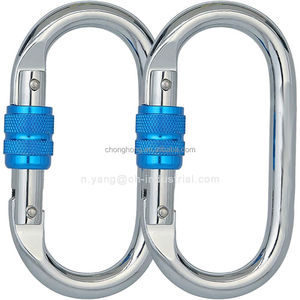 Mousquetons à verrouillage par torsion de qualité industrielle 25 <span class=keywords><strong>KN</strong></span> 5600 <span class=keywords><strong>LB</strong></span>, clips pour hamacs, camping, mousquetons de sécurité robustes pour l'escalade - Product Image 3