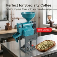 Machine à décortiquer les grains de café à haut rendement, en acier inoxydable, capacité 100 kg/h, efficace pour éliminer la peau de café séché