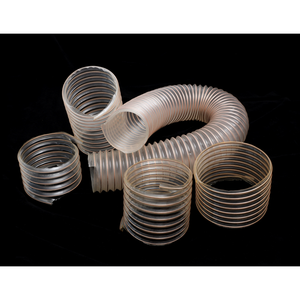 Pasokan pabrik pipa saluran fleksibel 2 "2.5" 5 "6" ventilasi kawat baja diperkuat selang PU bentuk persegi panjang terbuat dari PVC - Product Image 1