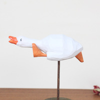 Ornement de bureau rustique en bois Chong Duck, décoration transfrontalière, vente en gros pour marchés nocturnes, personnalisation