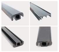 Profil en plastique UPVC Profil de fabrication d'extrusion de PVC pour cadre de porte en verre de réfrigérateur