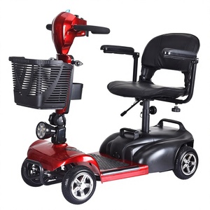 Scooter de Movilidad para Personas Mayores KS, Eléctrico de 24V, Cuatro Ruedas, Aleación de Aluminio, Rojo, para Uso en Exteriores - Product Image 1