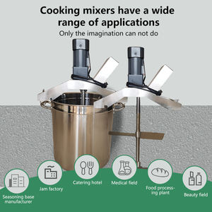 Venta caliente multifuncional comercial pequeña olla caliente de acero inoxidable olla agitadora, hogar agitación y vapor de calefacción - Product Image 6