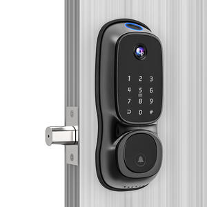 Cerradura inteligente para puerta con huella dactilar, entrada sin llave, cámara y timbre integrados, con wifi, cerrojo para puerta principal - Product Image 1