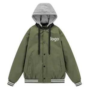 wholesale blank varsity jackets men Custom LOGO College Baseball plain varsity Jacket private label varsity Jacket