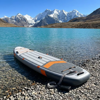 Planche de SUP gonflable personnalisée fabriquée en Chine, service OEM, ensemble complet d'accessoires, modèle JADE 196, 3 ailerons, 9 kg, portable