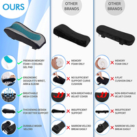 SUREWALHOME Coussinets d'accoudoir de refroidissement ergonomiques-Housse d'accoudoir de chaise de bureau Coussin de soutien du coude pour ordinateur