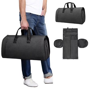 New Trendy Portable Large Suit <strong>Bag</strong> with Zipper Closure Shoulder <strong>Carrier</strong> <strong>for</strong> Clothes Hanging <strong>Storage</strong> Travel Duffel <strong>Bags</strong> - Product Image 1