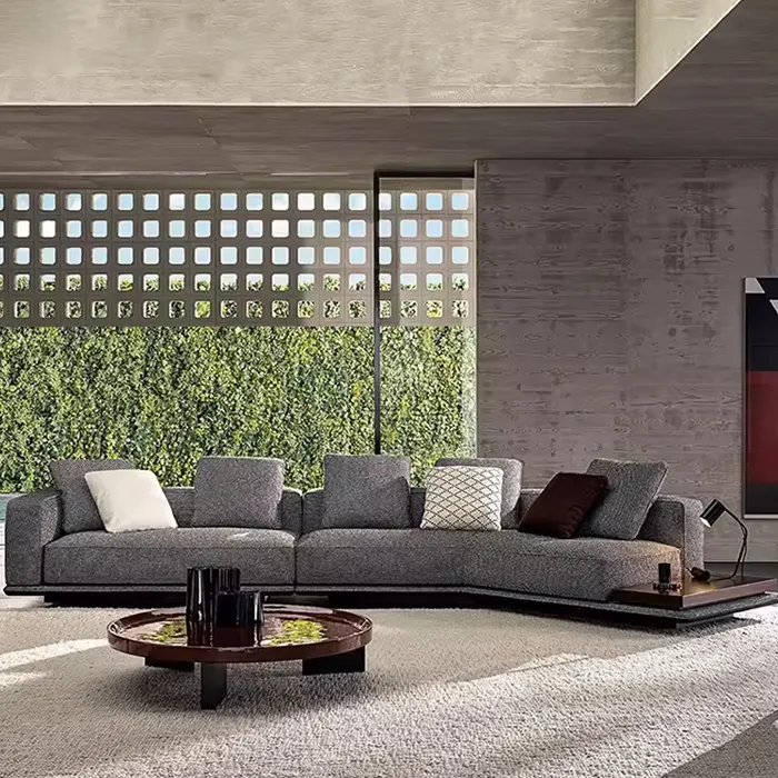أريكة حديثة إيطالية من القماش أريكة فاخرة لغرفة المعيشة أريكة فيلا أريكة منزلية