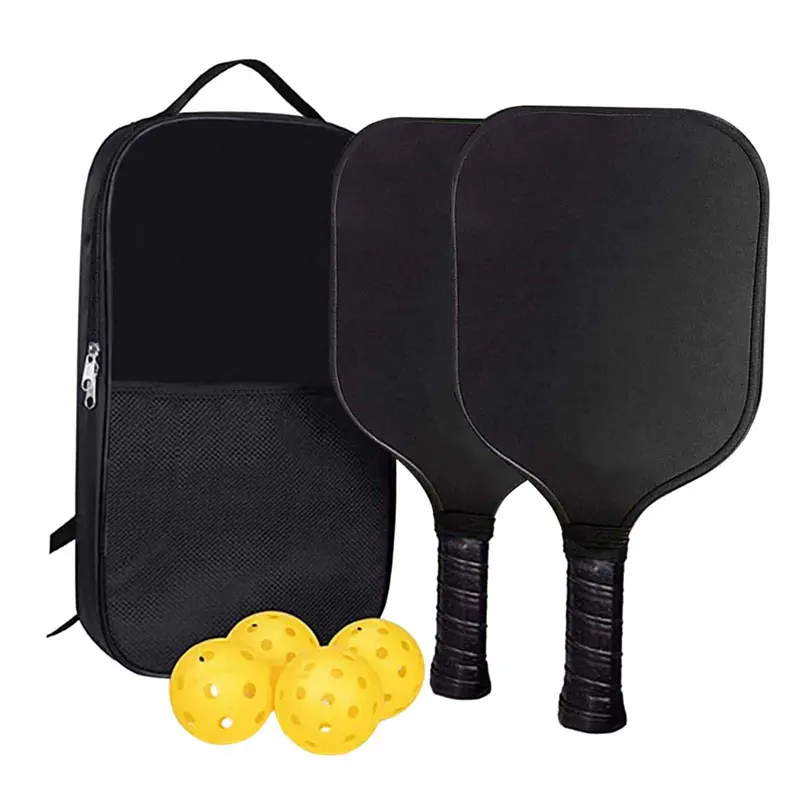 Premium Non Slip Grip Fiberglass Face Portable Sports Rackets Pickleball Paddles