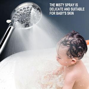 Juego de Ducha de Estilo Americano con Desviador de Tres Vías, Cabezal de Ducha Superior Presurizado y de Mano, Función de Lluvia, Cromado, Fácil de Limpiar - Product Image 4