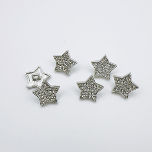 Nouvelle étoile cristal boutons cousus à <span class=keywords><strong>la</strong></span> main élégant petits boutons décoratifs en métal parfumés pour femmes manteau laine bouton de manchette boutons de chemise - Product Image 2