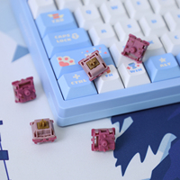 Nouveautés GATERON Mountain-Top Switch : Switch de clavier mécanique pour gaming, à action rapide, linéaire, avec broches en nylon à trois couches, Hotswap, DIY