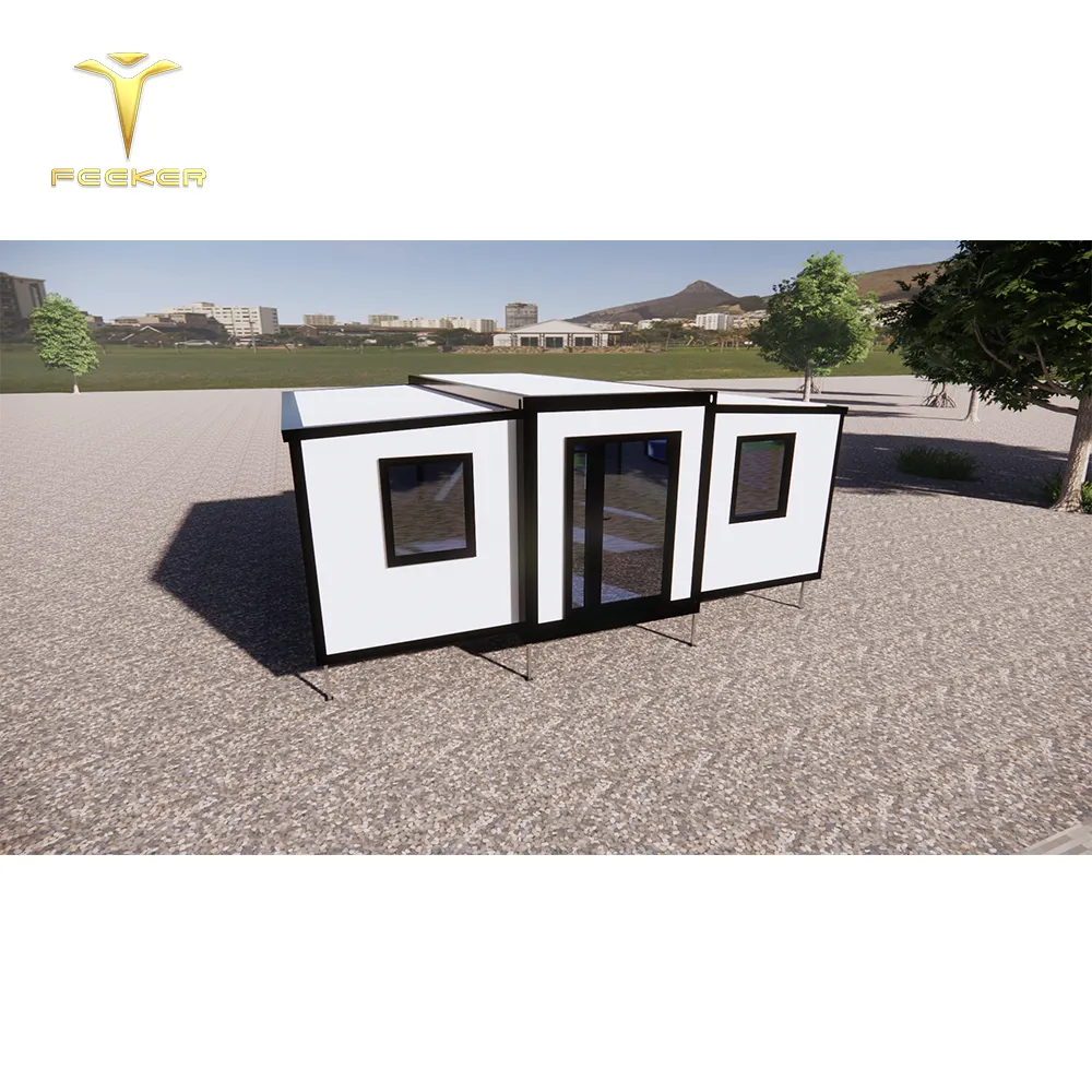 Folding 1 Bedroom Mobile Expandable Prefab Luxury Villa 2 Bed Customized Container House