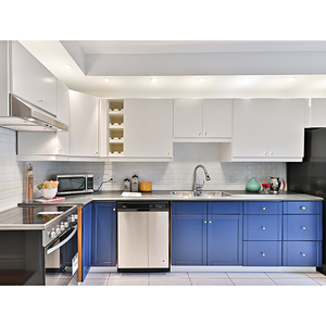 מותאם אישית לבן שחור גרניט מדבקת זכוכית עיצוב שטוח חבילת מיני כיור נירוסטה ארון מטבח ארון - Product Image 2