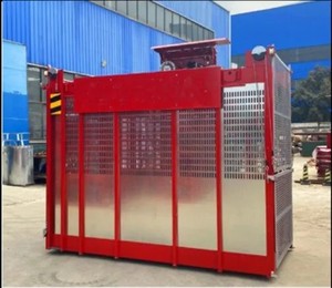 Lift konstruksi untuk pekerjaan pengangkat bangunan dengan derek menara muatan berat 2000kg kerekan konstruksi - Product Image 2