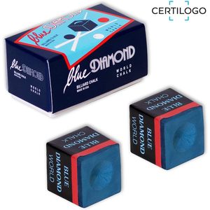 Craie de billard Blue Diamond, 4 pièces, couleur bleue, pour compétition de billard - Product Image 4