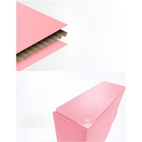 Caja de Envío de Cartón Ecológica con Forma de Avión y Logotipo Personalizado, Impresión en Color Rosa, Caja de Regalo Personalizada, Caja de Cartón Corrugado para Envíos