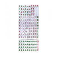 Juego de Mahjong Navideño de 30 Piezas con Tablero Acolchado, Juego de Mesa para Fiestas Navideñas y Entretenimiento Familiar