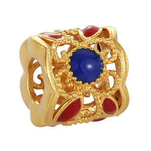 สร้อยข้อมือประดับลูกปัดทองแท้24K สไตล์จีนประดับลูกปัดทอง - Product Image 1