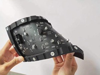 Écran LED flexible personnalisé pour enroulement de piliers, panneau souple P2.5 multi-angle pour publicité circulaire dans les centres commerciaux