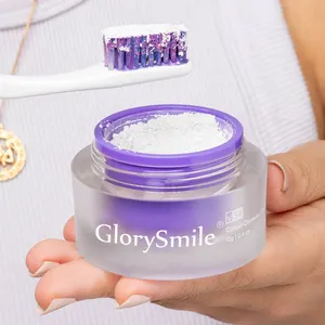 Corretor de pó roxo com glorysmile v34, corretor de alta qualidade para clareamento dos dentes, logotipo personalizado