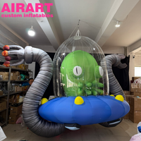 Modèle de pieuvre gonflable volantante personnalisé pour la décoration d'événements