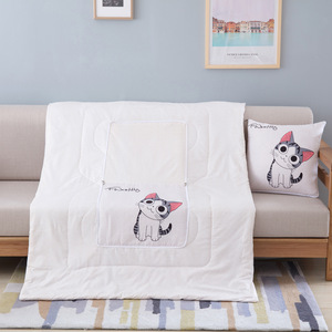 Biểu Tượng Tùy Chỉnh In Kỹ Thuật Số Mô Hình Động Vật Ấm Áp Mềm Mại Yoda Chăn Kiêm Gối - Product Image 4