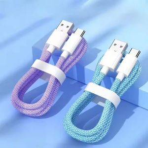 100W High Speed Nylon Braided <b>Cable</b> <b>USB</b> to <b>Type</b>-<b>C</b> 6A Fast Charging <b>Cable</b> 1M 2M <b>USB</b> <b>C</b> Data <b>Cable</b> - Product Image 1