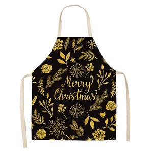 Delantal de Cocina Navideño sin Mangas, Personalizado con Logotipo, Diseño de Alce, en Tela Resistente de Algodón y Poliéster para Adultos - Product Image 3