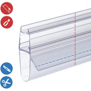 Joint <span class=keywords><strong>de</strong></span> <span class=keywords><strong>douche</strong></span> BEJOY pour <span class=keywords><strong>paroi</strong></span> <span class=keywords><strong>en</strong></span> <span class=keywords><strong>verre</strong></span> 40 <span class=keywords><strong>cm</strong></span> 5/6/7/8 mm Joint <span class=keywords><strong>en</strong></span> PVC droit pour cabines <span class=keywords><strong>de</strong></span> <span class=keywords><strong>douche</strong></span> rectangulaires et portes - Product Image 3