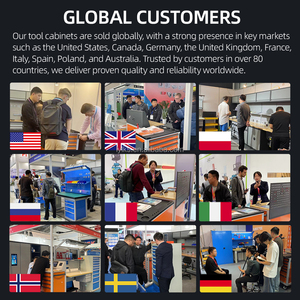 Nhiệm Vụ Nặng Nề Công Nghiệp 5-Ngăn Kéo Công Cụ Xe Đẩy Giỏ Hàng Thép Và Sắt Đơn Vị Lưu Trữ Cho Cơ Máy Rỗng Cán Công Cụ Tủ - Product Image 5