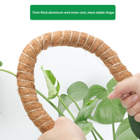 Poste trepador de coco Natural P11, poste de musgo flexible, plantas, soporte para vides, palitos de cultivo, palo de palma de coco, estaca para plantas de jardín
