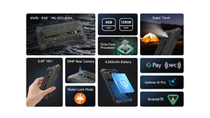 Ulefone Rugking 2 Pro Rugged Smartphone 4550mAh 4128GB Storage 13MP Rear/5MP Front Camera 4G Dual SIM NFC Android15 Cellphone - Product Image 5