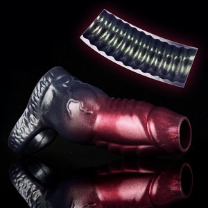 Anillo de bloqueo de esperma con nudo canino, soporte hueco para pene, alargador de pene, dildo de masaje de grano grueso, condón para hombre, condón para glande - Product Image 6