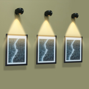 Luz nocturna inalámbrica con sensor de cuerpo humano, LED redondo, blanco cálido, regulable, funciona con pilas, para pasillo, recibidor, entrada, pared - Product Image 2