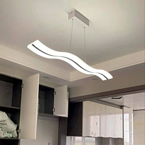 <span class=keywords><strong>Lampe</strong></span> suspendue à corde flexible, luminaire suspendu haut et bas, lustre en acrylique lumineux, ondes montantes et descendantes, éclairage suspendu pour ascenseur - Product Image 5